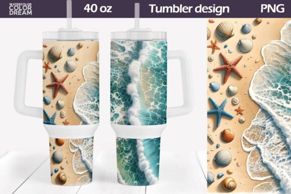 Download Beach Sea Wave Tumbler 40 Oz - 40 oz Collection