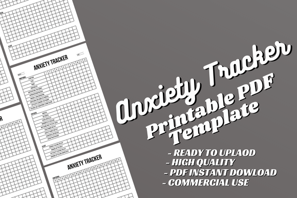 Download Anxiety Tracker - Canva Template - Anxiety tracker Collection
