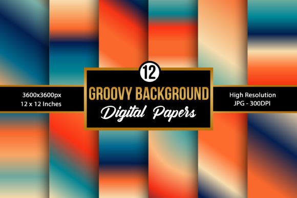 Download Retro Groovy Gradient Background Papers - Gradient background Collection
