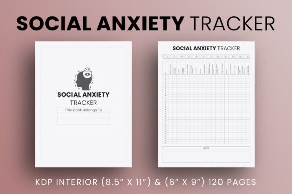 Download Social Anxiety Tracker - KDP Interior - Anxiety tracker Collection