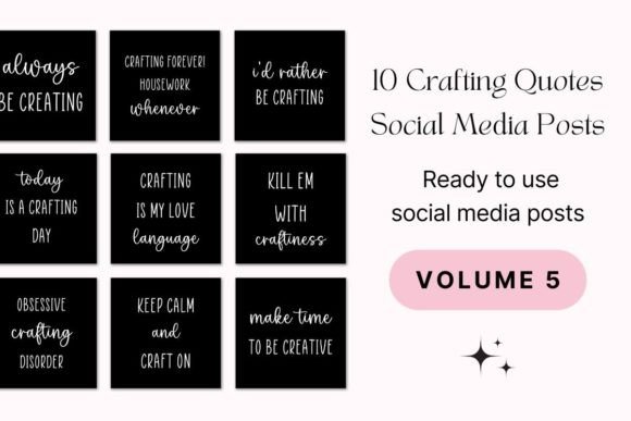 Download 10 Crafting Quotes Social Media Posts - Social media posts Collection